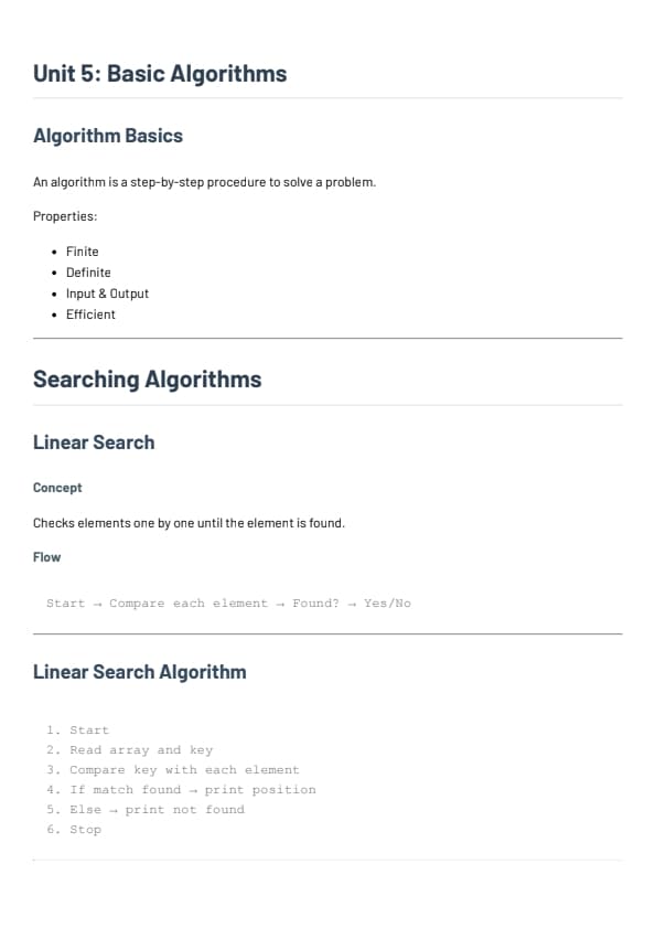 Basic Algorithms