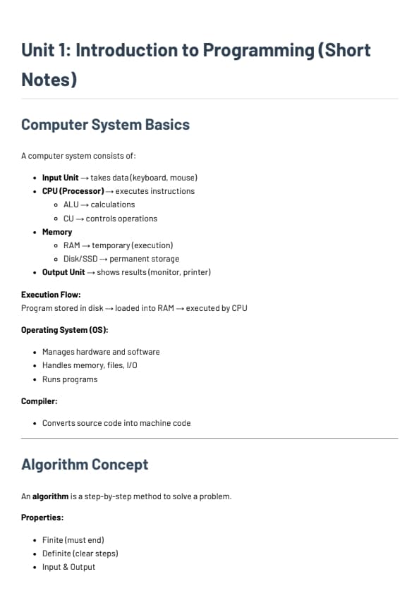 Introduction to Programming